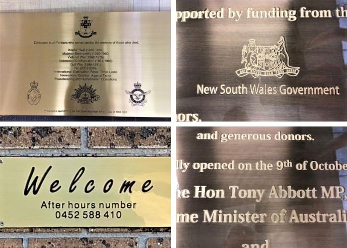 Brass Engraving NSW by Architectural Signs