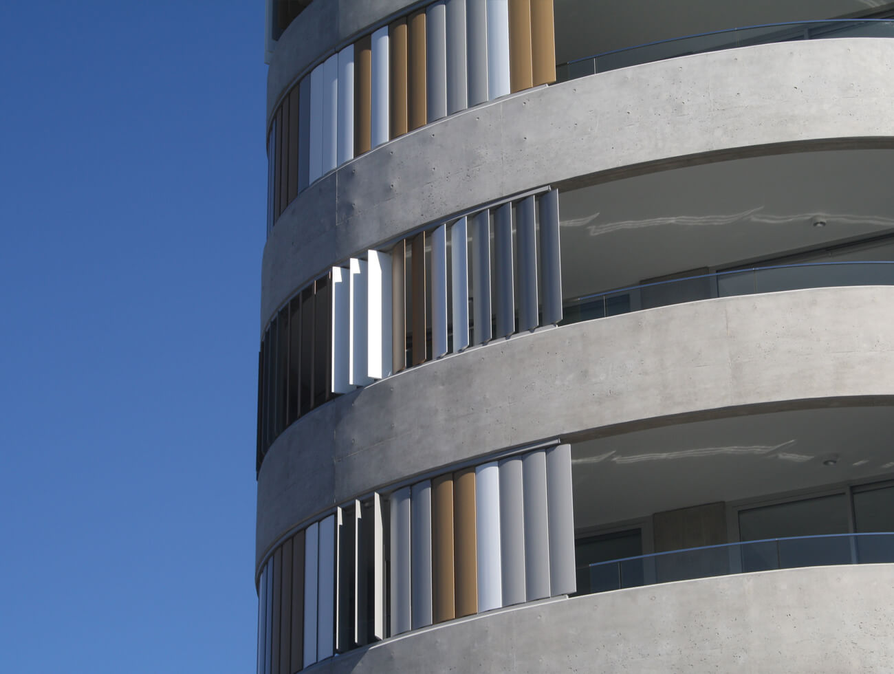 Facades Using Extruded Elliptical Aluminium Fins from Maxim Louvres