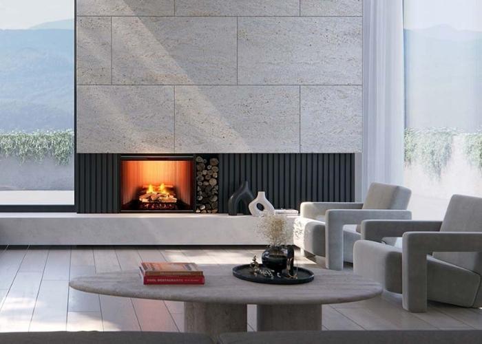 Electric Indoor Heating with Ceramic Nordic Logs and Coals by Realflame