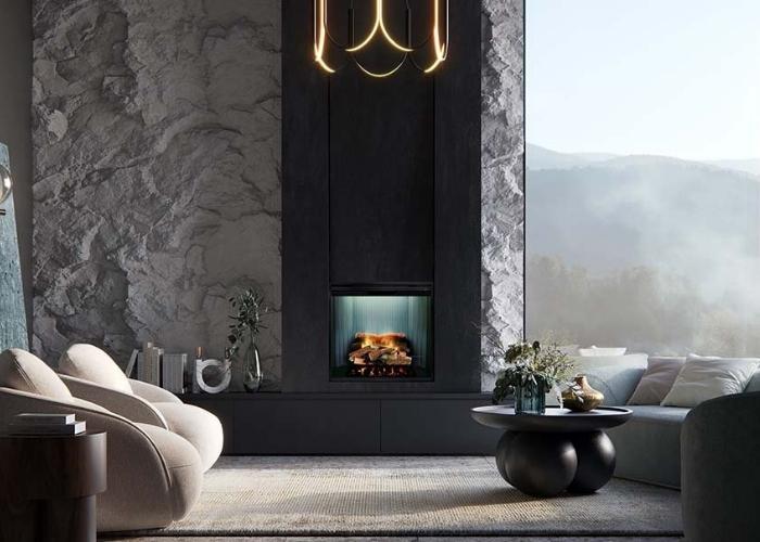 Electric Indoor Heating with Ceramic Nordic Logs and Coals by Realflame