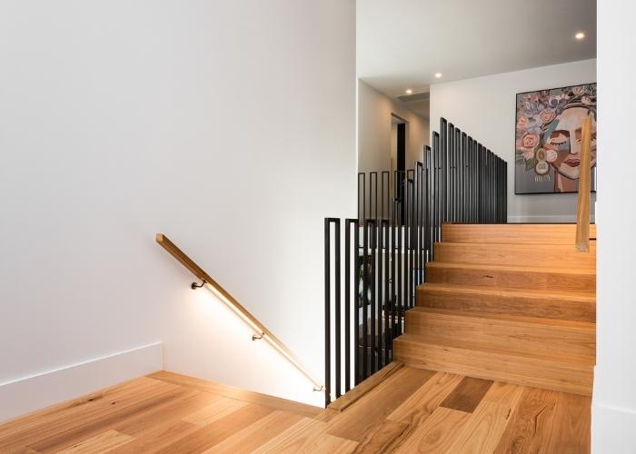 Custom Design Black Steel Balustrade by S&A Stairs