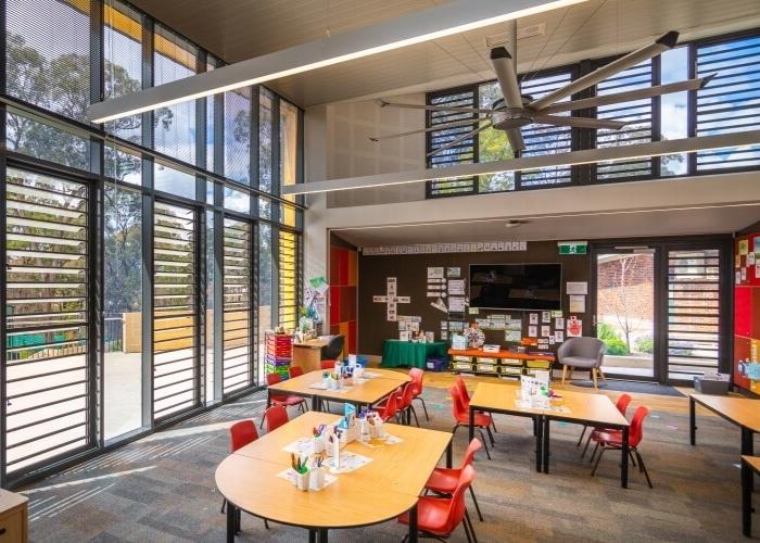 Positive Effects of Architecture in Learning Environments by Safetyline Jalousie