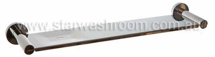 Shower Shelf with Soap Dish Black by Star Washroom