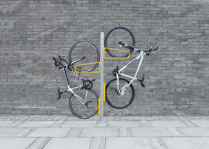 Vertical Racks for Bike Cages by Cora Bike Rack