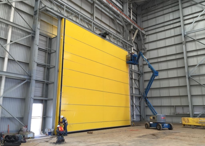 Fold Up Doors for Hangars by DMF International