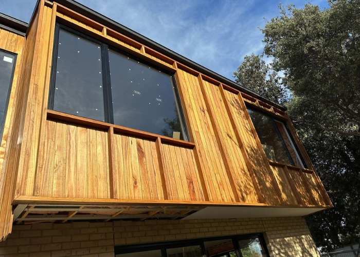 Silvertop Ash Shiplap Cladding by Hazelwood & Hill