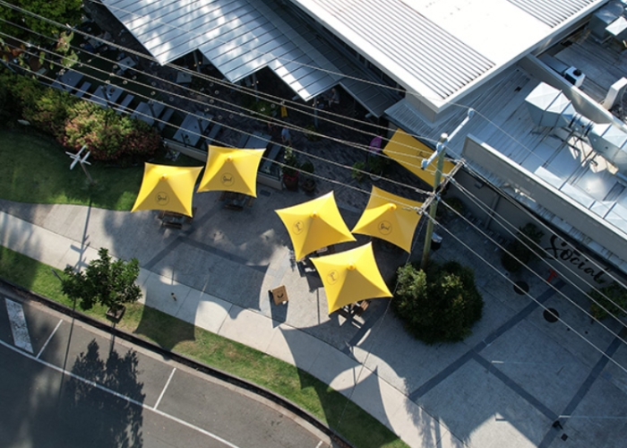 Custom Architectural Umbrella by MakMax Australia