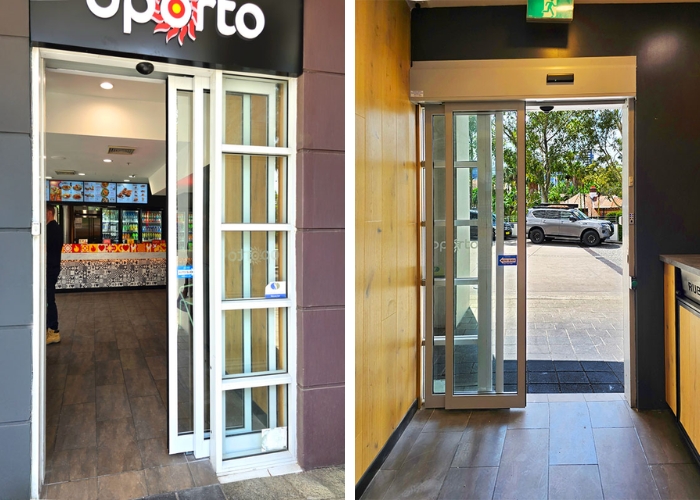 Telescopic Sliding Door for Shops by ADIS