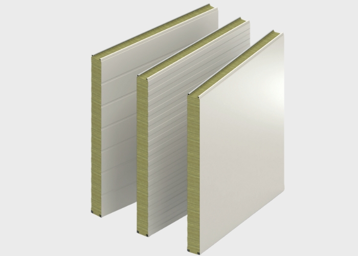 Wall Panel with Stone Wool Core by Austech