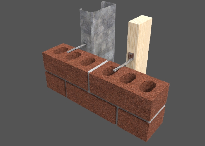 Face Fix Veneer Tie for Steel and Timber by Cerra Metal Works
