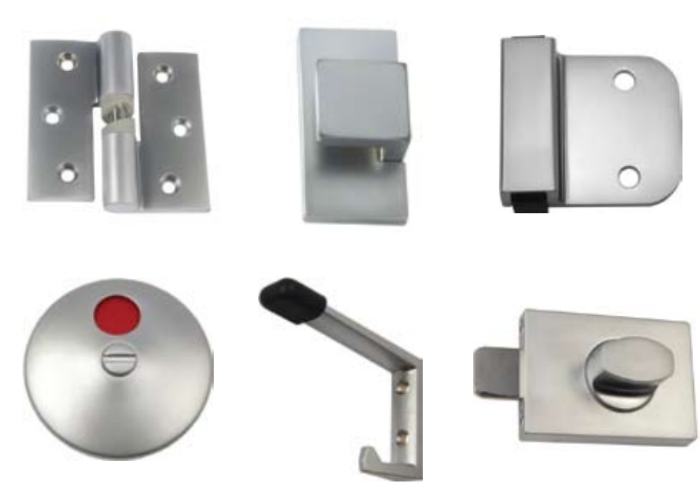 Door Hardware for Cubicles by Flush Partitions
