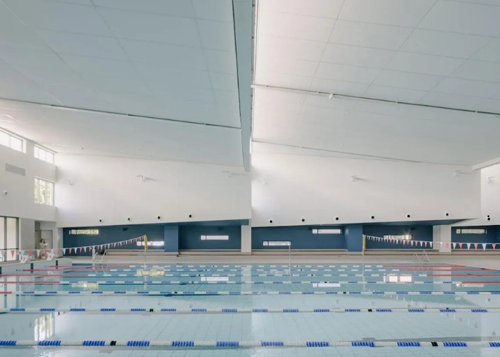 Durable Acoustic Wall Linings for Aquatic Centres by Keystone