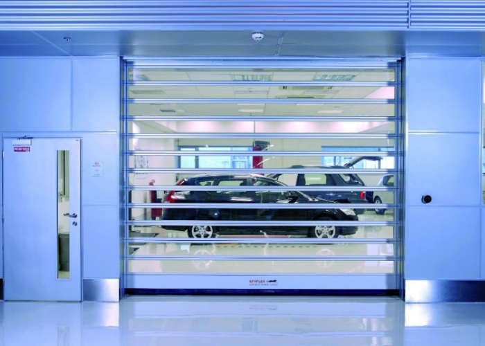 Transparent Roller Door by Premier Door Systems