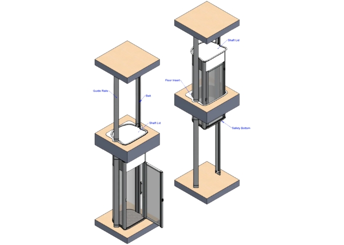Through Floor Elevator for Homes by Shotton Lifts