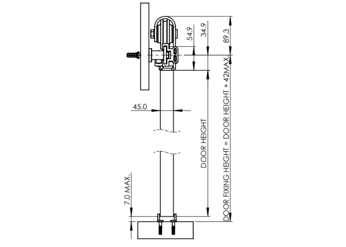 Aluminium Barn Door Kit by Cowdroy