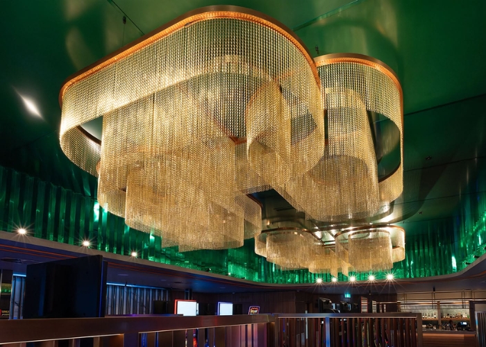Custom Foyer Lights for Hotels by Di Emme