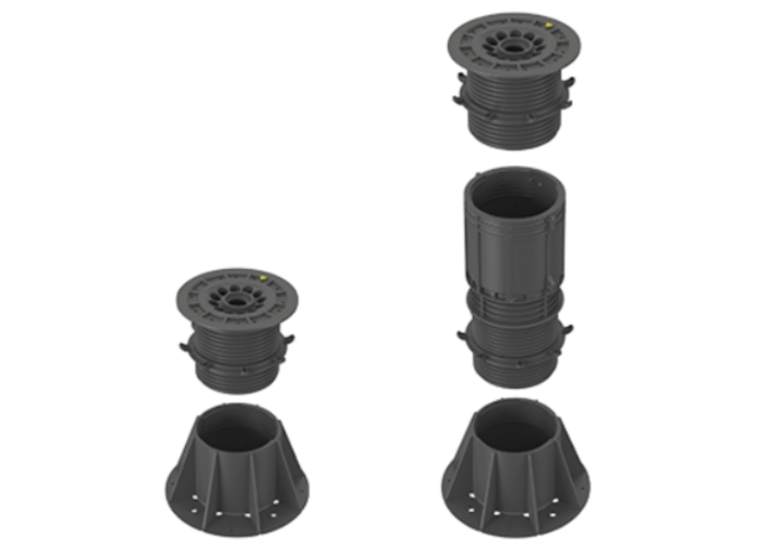 Adjustable Free Standing Support for Decks by Elmich