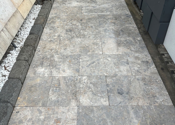 Toscana Grey Marble Pavers by iPAVE