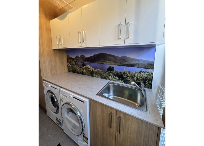Custom Printed Splashback for Laundry Rooms by ISPS Innovations