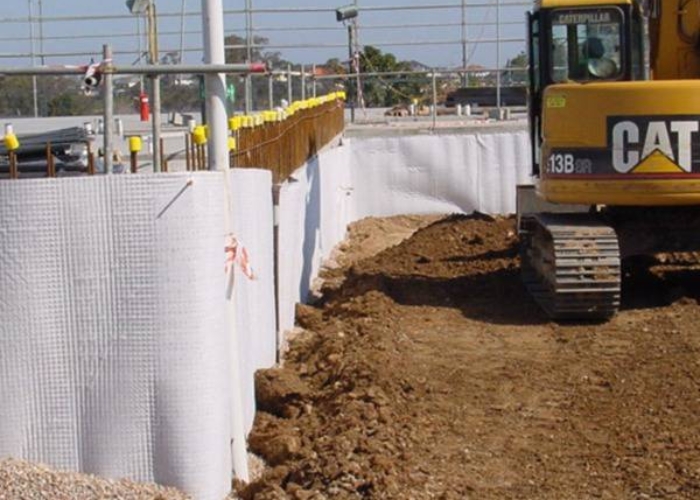 Waterproof Membrane Protection for Foundation Walls by KHD