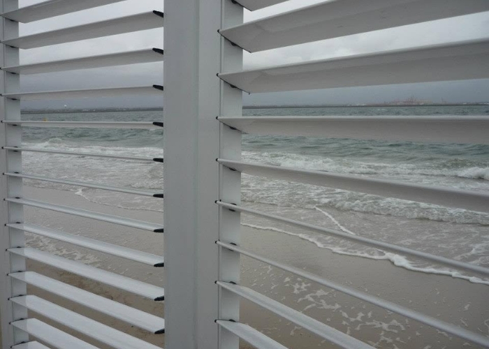 Bifolding Door with Adjustable Louvres by KRGS Doors