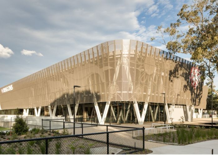 Large-Format Louvre Facade for High-Performance Centre by Safetyline Jalousie