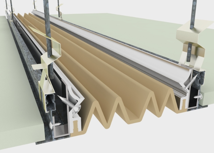 Expansion Joint Cover for Ceilings by Unison Joints