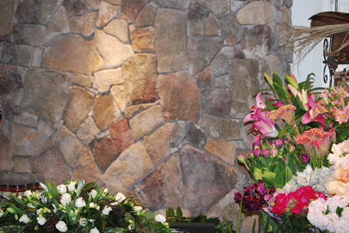 lightweight stone wall