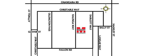 mascot engineering warehouse location map