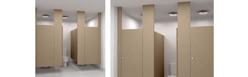 ceiling suspended washroom cubicles