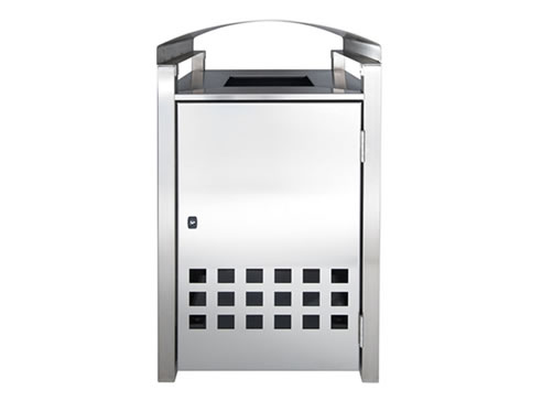 lockable public bin enclosure