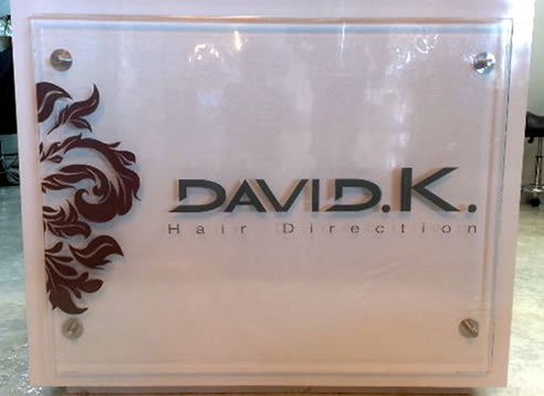 commercial glass signage