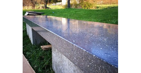 polished concrete benchtop
