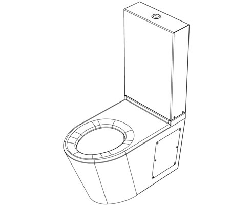 close coupled toilet