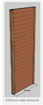 sauna wall element