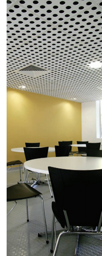 perforated acoustic ceiling