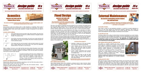 western red cedar design guides