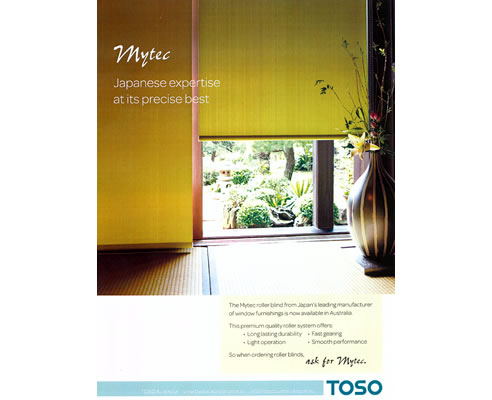 toso roller blind advertising campaign image
