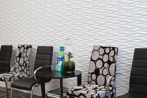 ripples 3d feature wall