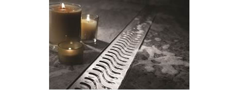 contemporary bathroom drainage grate