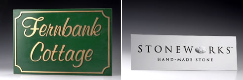 engraved signs