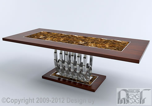 art deco inspired dining table