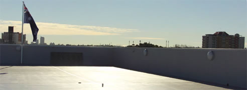 uv waterproofed coated rooftop