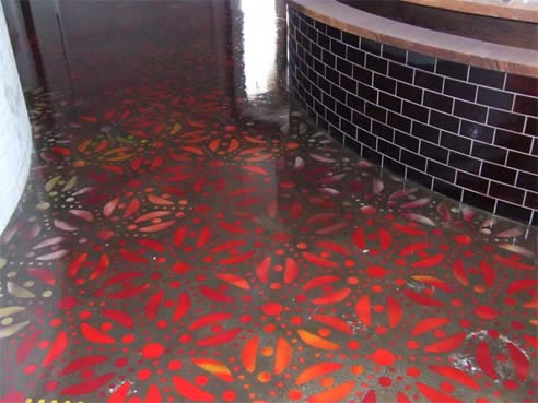 decorative concrete floor