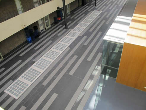 fire rated glass block paving