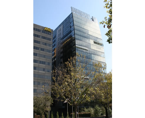 office building with hwindow film
