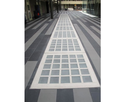 fire rated glass block paving