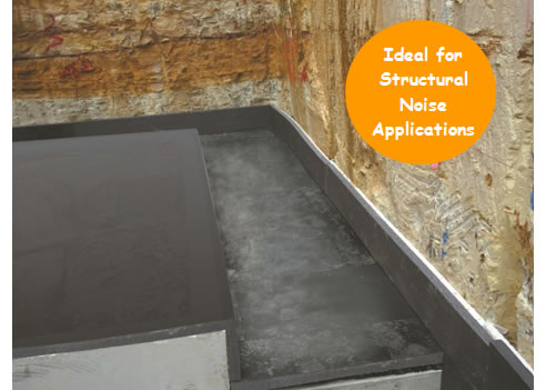 foam for structural noise and vibration isolation