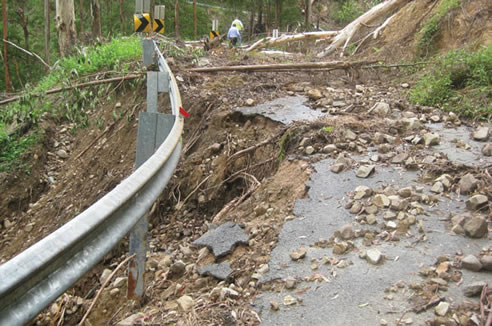 flood damage road