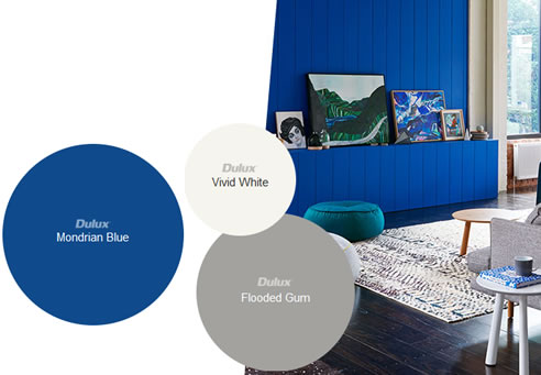 mondrian blue colour range dulux